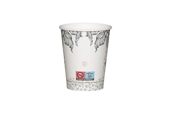 Single Wall Paper Cups 12oz 90mm Coffee Lovers | Intertan S.A.