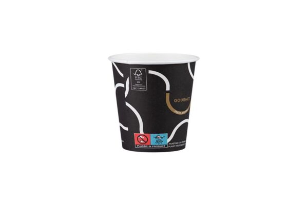 Single Wall Paper Cups 4oz Gourmet Design (New) | Intertan S.A.