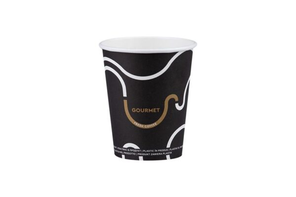 Single Wall Paper Cups 8oz Gourmet Design (New) | Intertan S.A.