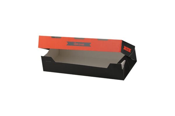 Auto-Assembly Paper Food Boxes “Love2Eat” 24,1x13x5,5cm. | Intertan S.A.