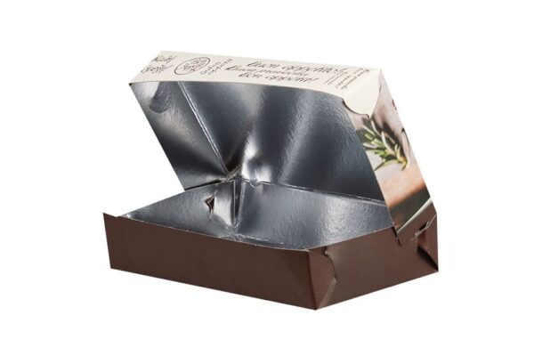 Food Boxes BON APPETIT with Metalised PET Coating (T22) 23x12,2x4,5cm | Intertan S.A.