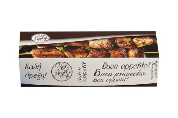 Food Boxes BON APPETIT with Metalised PET Coating (T28) 25x9x6.5cm | Intertan S.A.