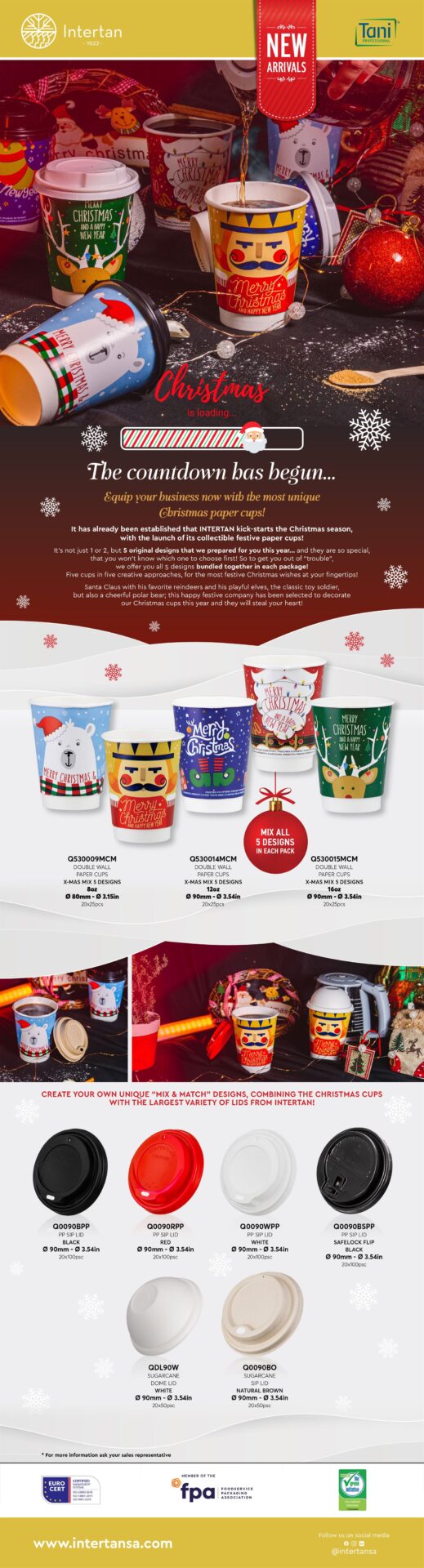 INTERTAN'S Christmas Cups have arrived Newsletter | Intertan S.A.
